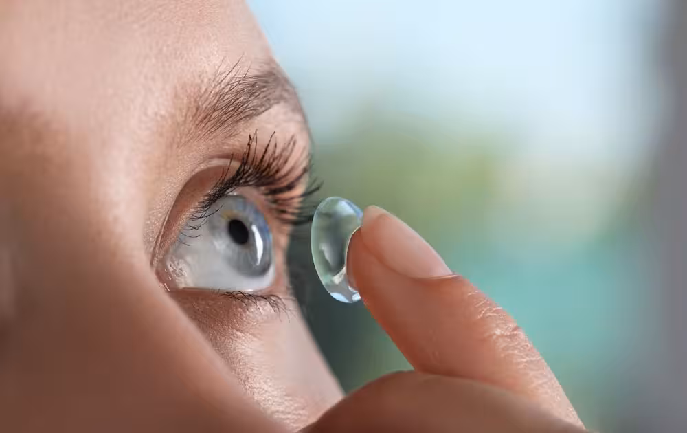Milwaukee Vision specialty contact lenses fitting close-up eye